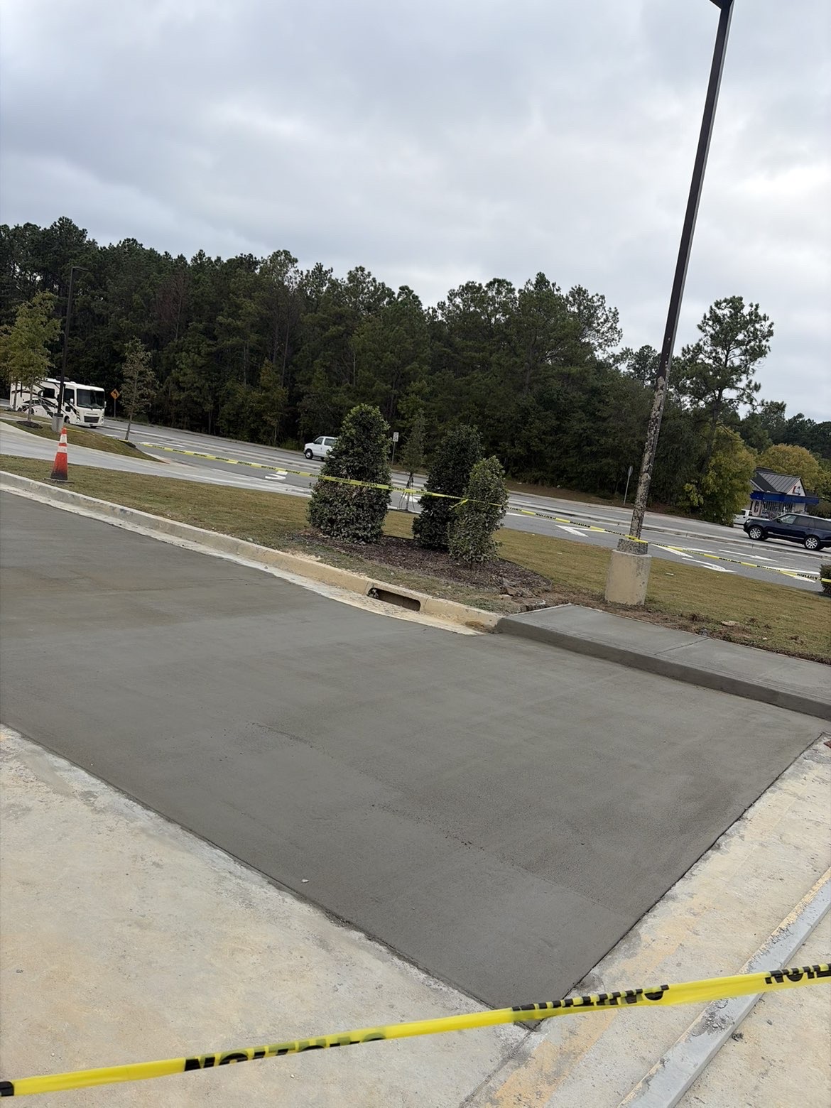 Parking lot in progress
